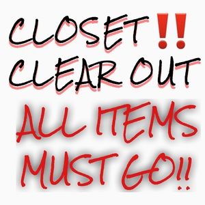 SUMMER CLOSET CLEAR OUT